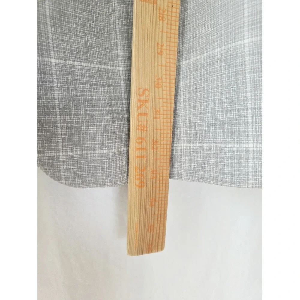 New! Hart Schaffner Marx Wool Linen Sport Coat Windowpane Check Plaid Men 50L
